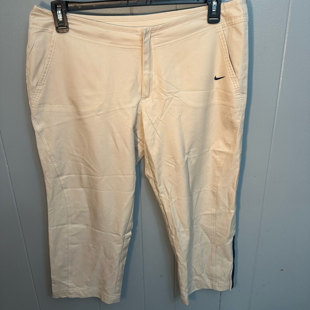 Nike Cream Capris for Relaxed Comfort